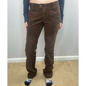 Vintage 2000s SO Wear It Declare It Brown Corduroy Pants Junior Size 3